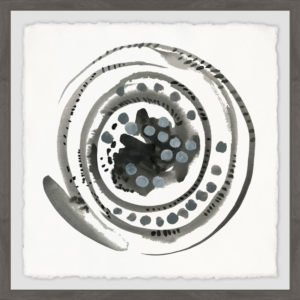 Swirl of Black' Framed Painting Print