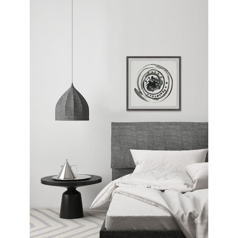 Swirl of Black' Framed Painting Print