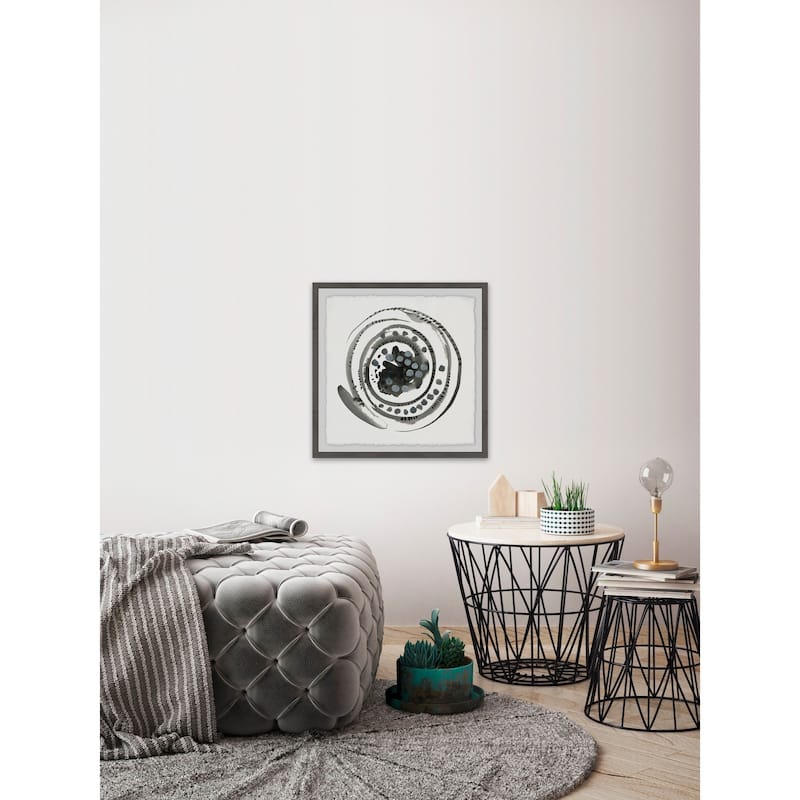 Swirl of Black' Framed Painting Print