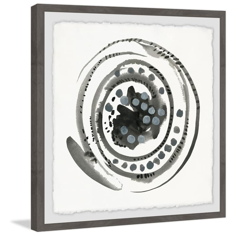 Swirl of Black' Framed Painting Print