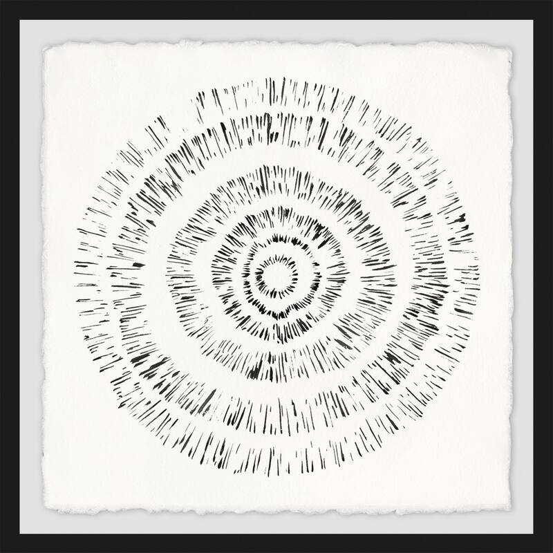 Tree Stamp' Framed Painting Print