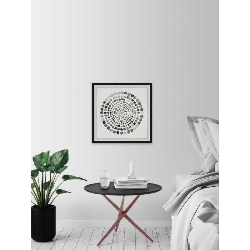 Grey Paradox' Framed Painting Print
