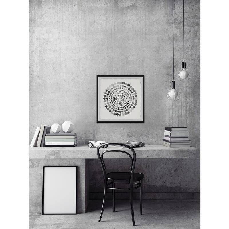 Grey Paradox' Framed Painting Print