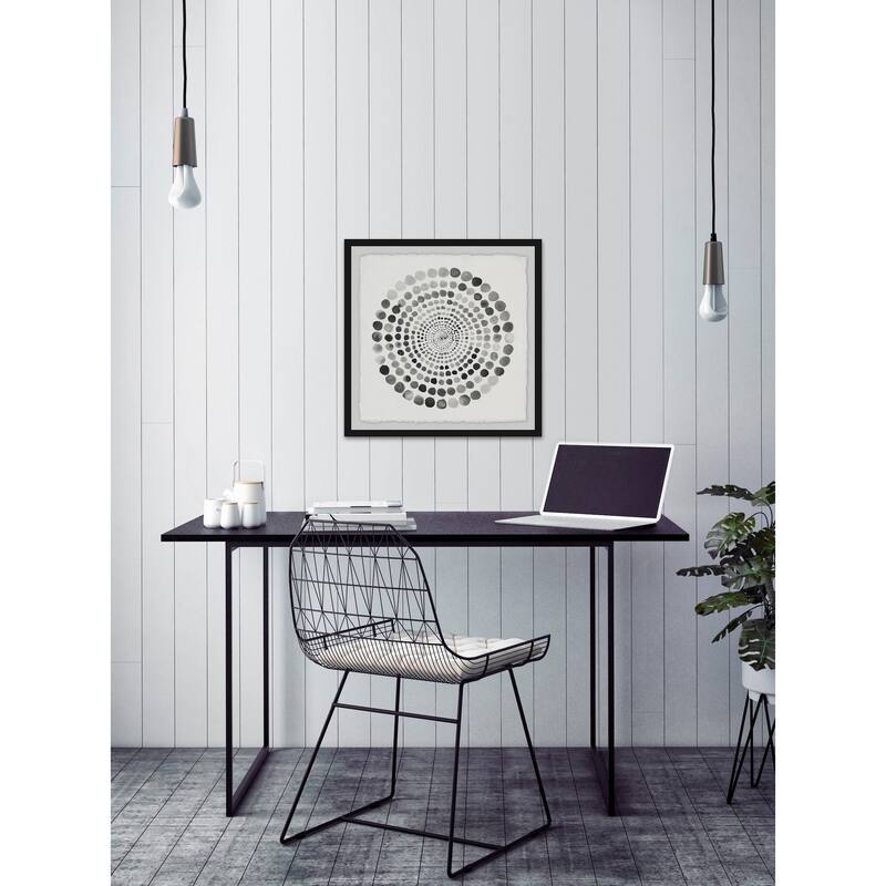 Grey Paradox' Framed Painting Print