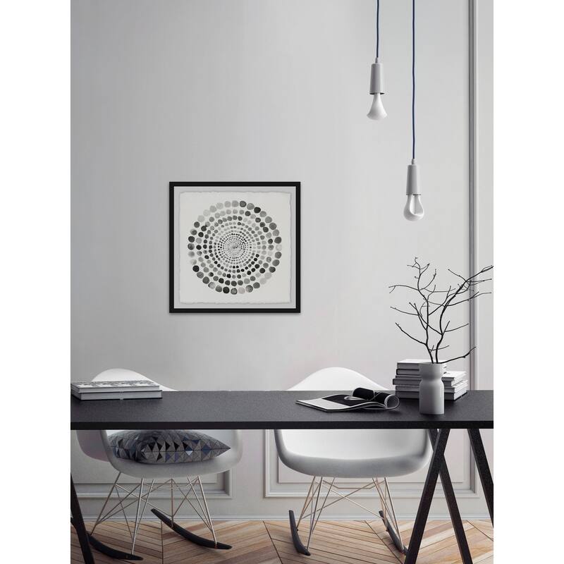 Grey Paradox' Framed Painting Print