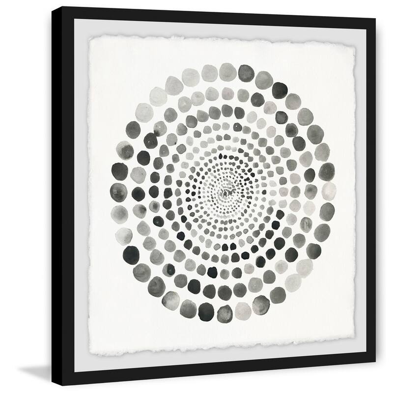 Grey Paradox' Framed Painting Print