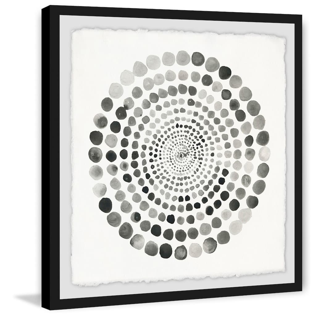 Grey Paradox' Framed Painting Print