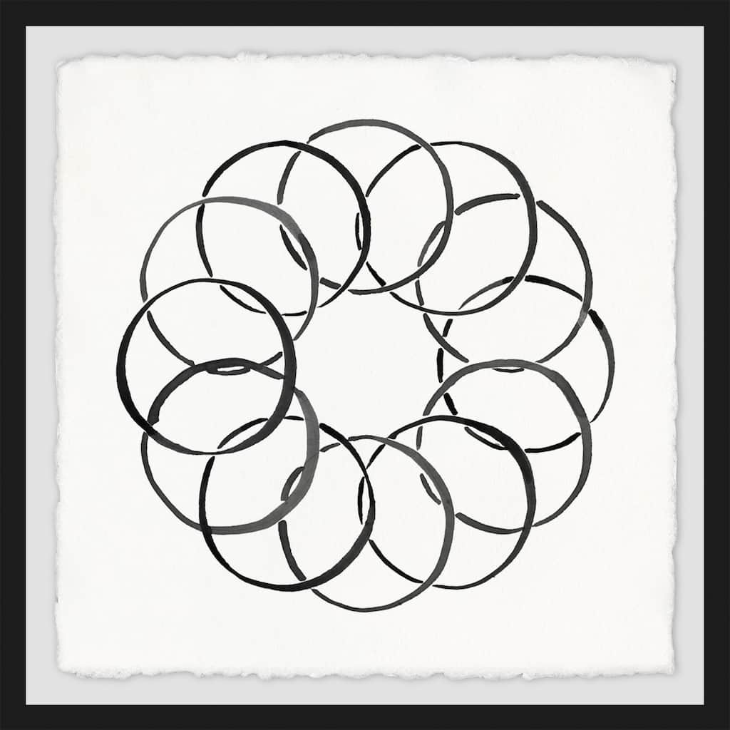 Sphere of Rings' Framed Painting Print
