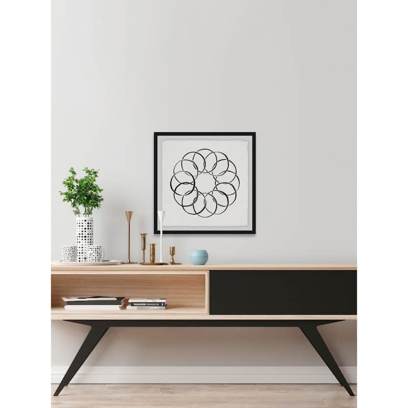 Sphere of Rings' Framed Painting Print