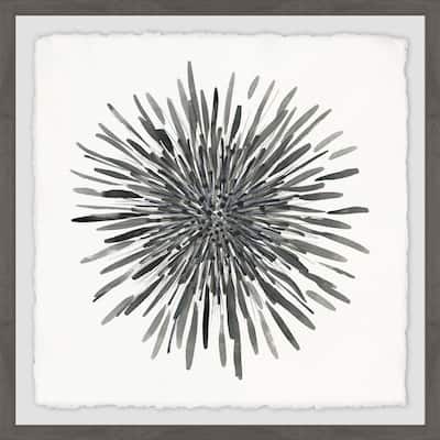 Burst of Grey' Framed Painting Print