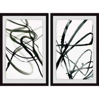 Marmont Hill - Handmade Toxic Lines Diptych