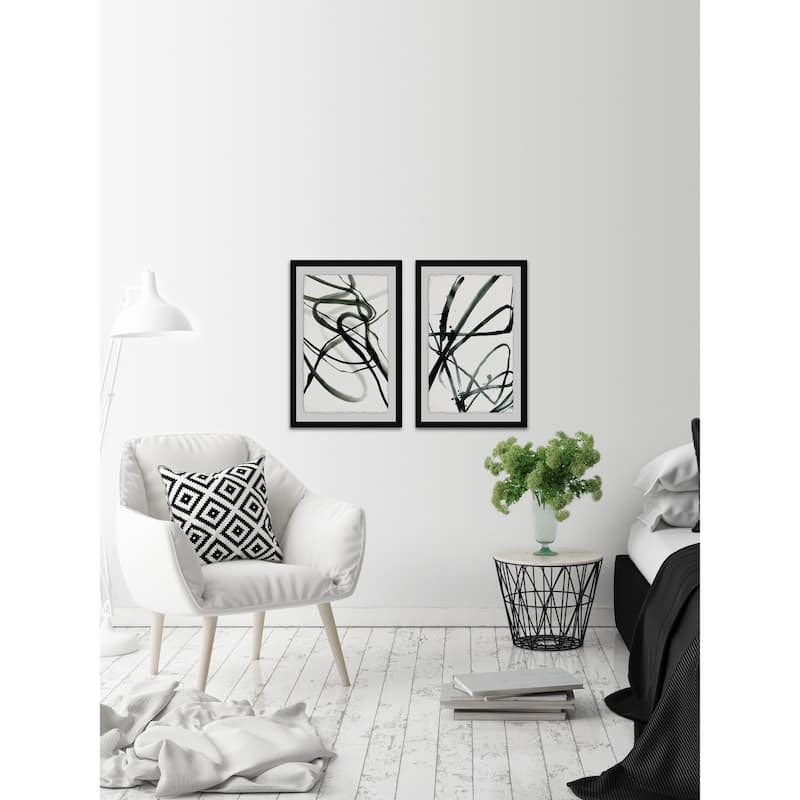 Marmont Hill - Handmade Toxic Lines Diptych