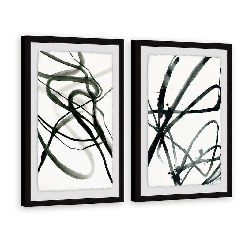 Marmont Hill - Handmade Toxic Lines Diptych