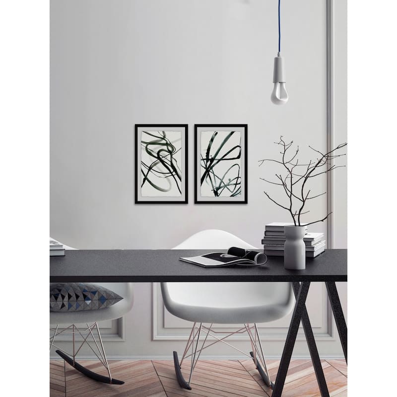 Marmont Hill - Handmade Toxic Lines Diptych