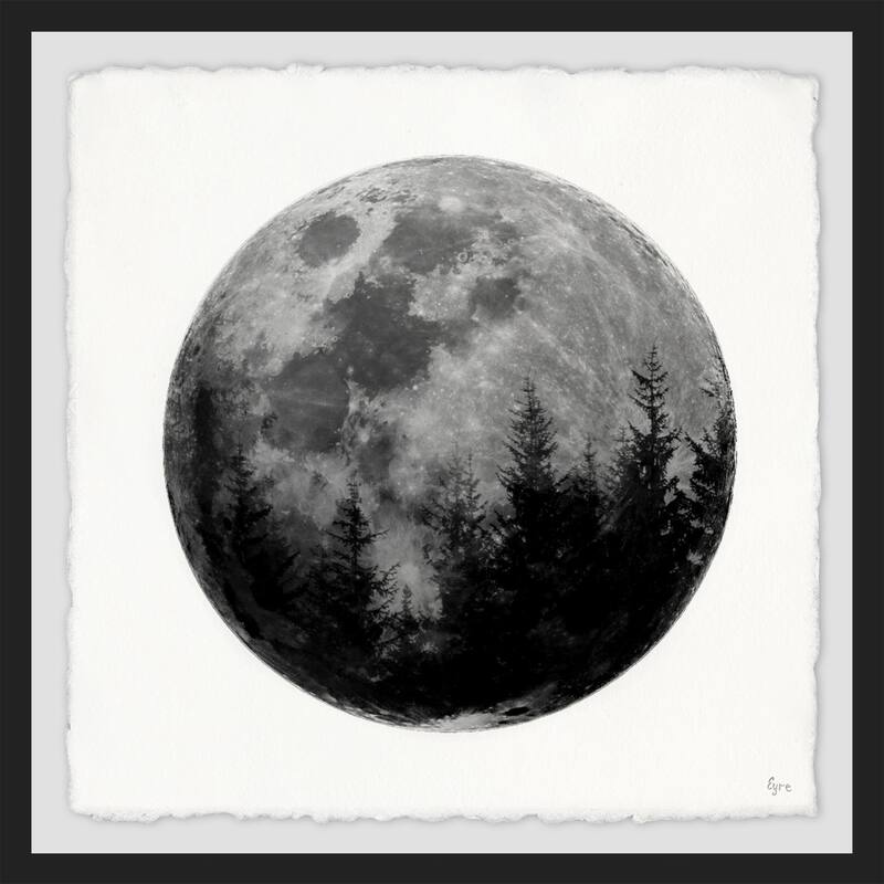 Darkening Moon' Framed Painting Print