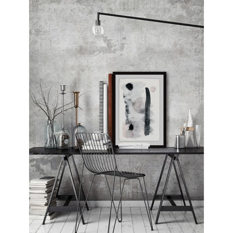 'Black Shadows' Framed Painting Print