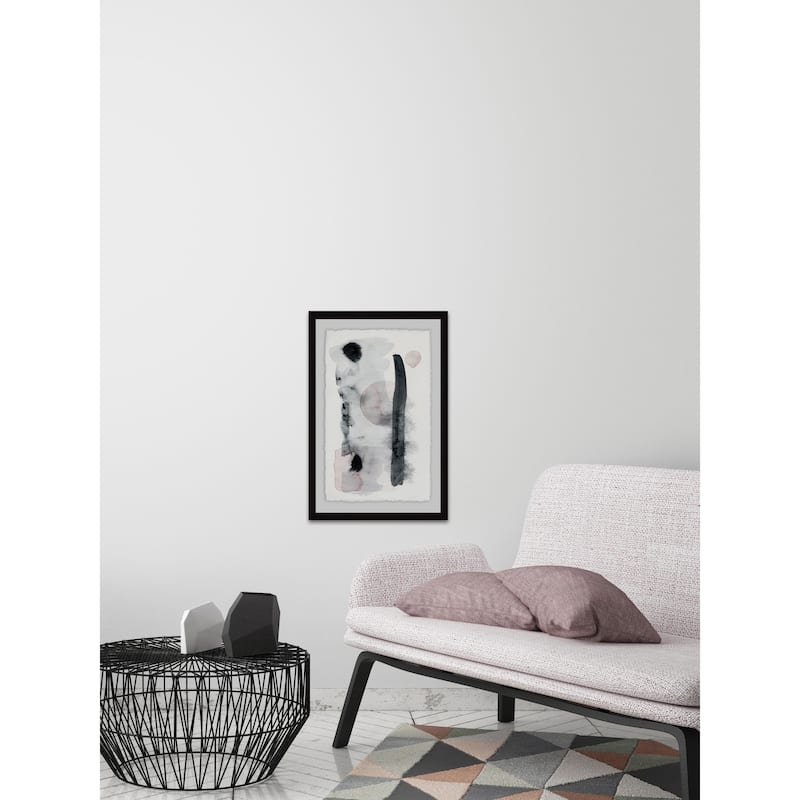 'Black Shadows' Framed Painting Print