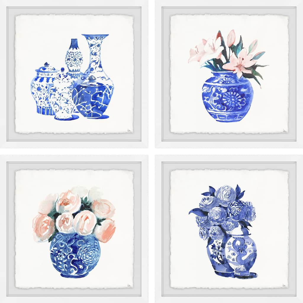 Marmont Hill - Handmade Chinese Vases III Quadriptych - Multi-Color