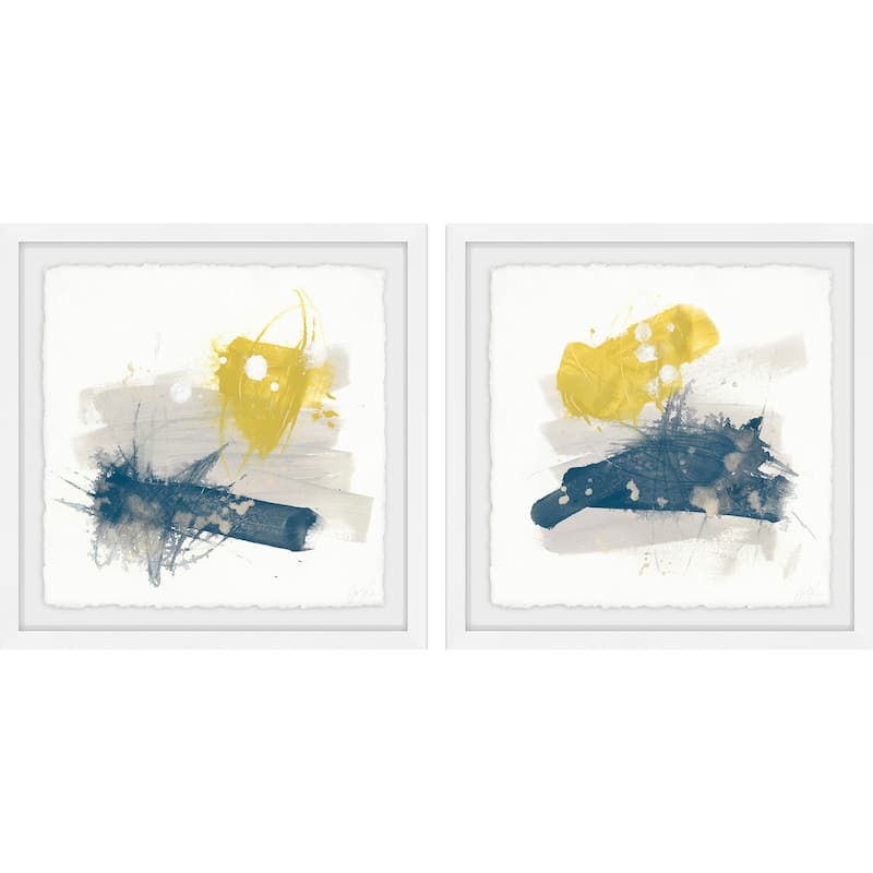 Marmont Hill - Handmade Bitte Diptych - Multi-Color