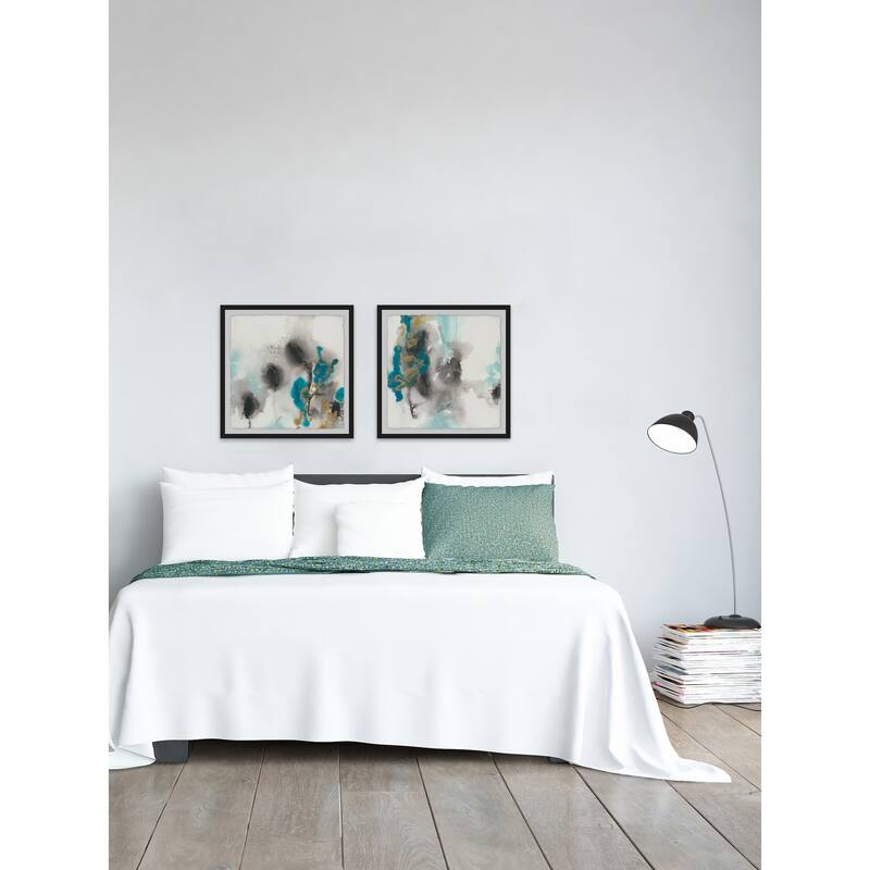 Marmont Hill - Handmade Cerulean Mirage Diptych - Multi-Color