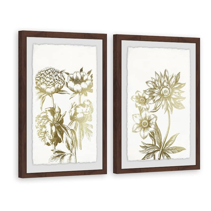 Marmont Hill - Handmade Desert Blooms II Diptych - Multi-Color