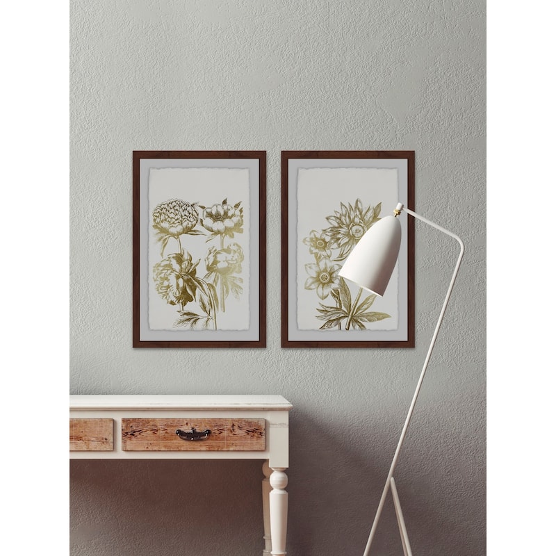 Marmont Hill - Handmade Desert Blooms II Diptych - Multi-Color