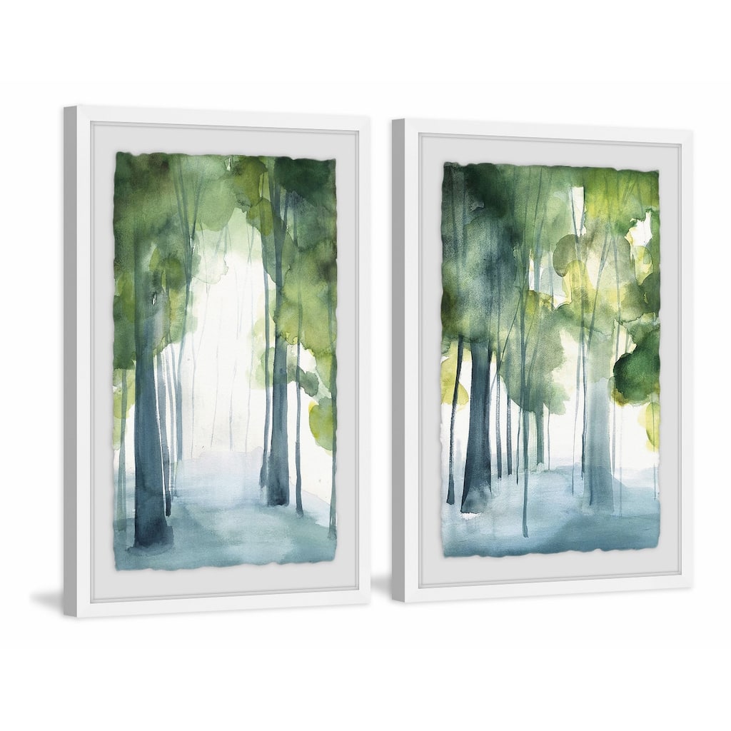 Marmont Hill - Handmade Through the Haze Diptych - Multi-Color