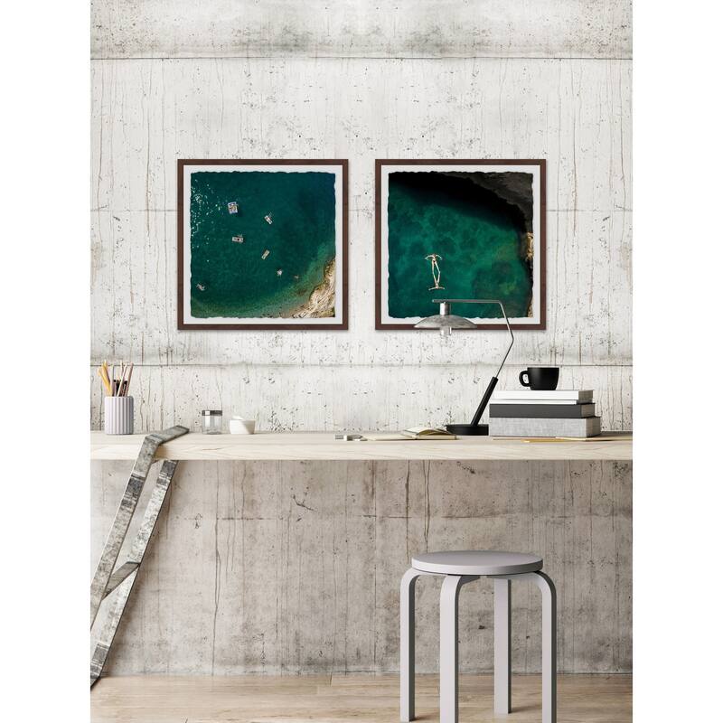 Marmont Hill - Handmade Self-Subsistent Diptych - Multi-Color