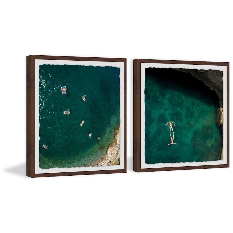 Marmont Hill - Handmade Self-Subsistent Diptych - Multi-Color