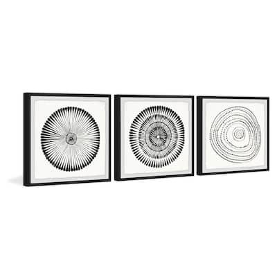 Marmont Hill - Handmade Circle Bloom Triptych - Multi-Color
