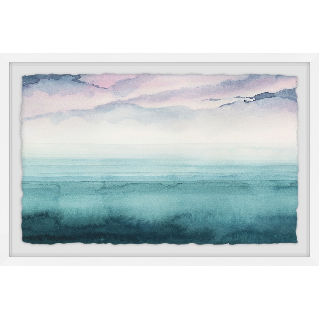 Dusk on the Bay IV' Framed Painting Print - Multi-Color