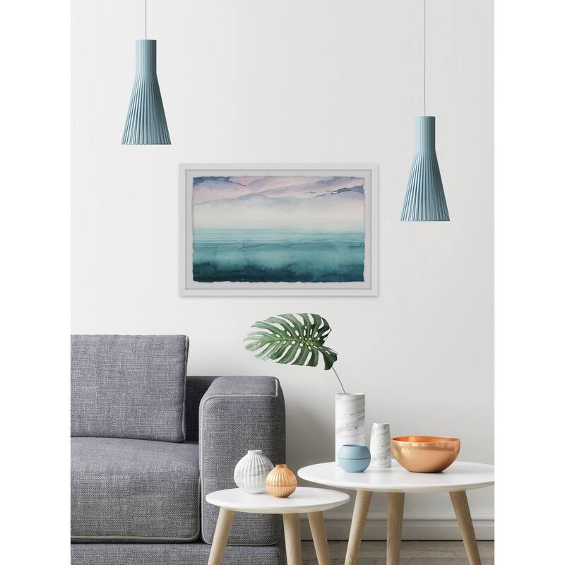 Dusk on the Bay IV' Framed Painting Print - Multi-Color