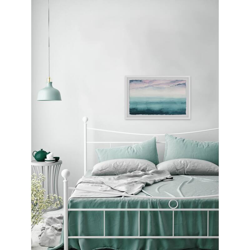 Dusk on the Bay IV' Framed Painting Print - Multi-Color