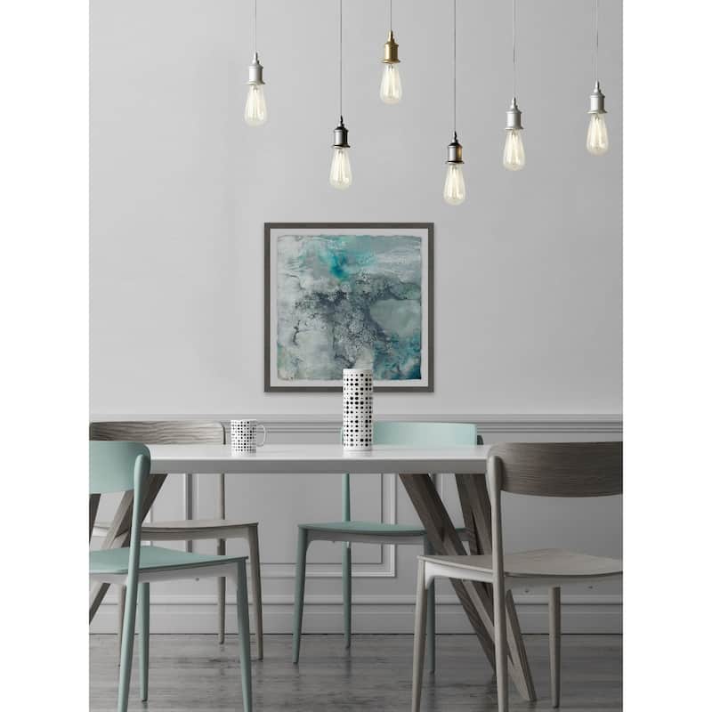 'Sea Lace I' Framed Painting Print - Multi-Color