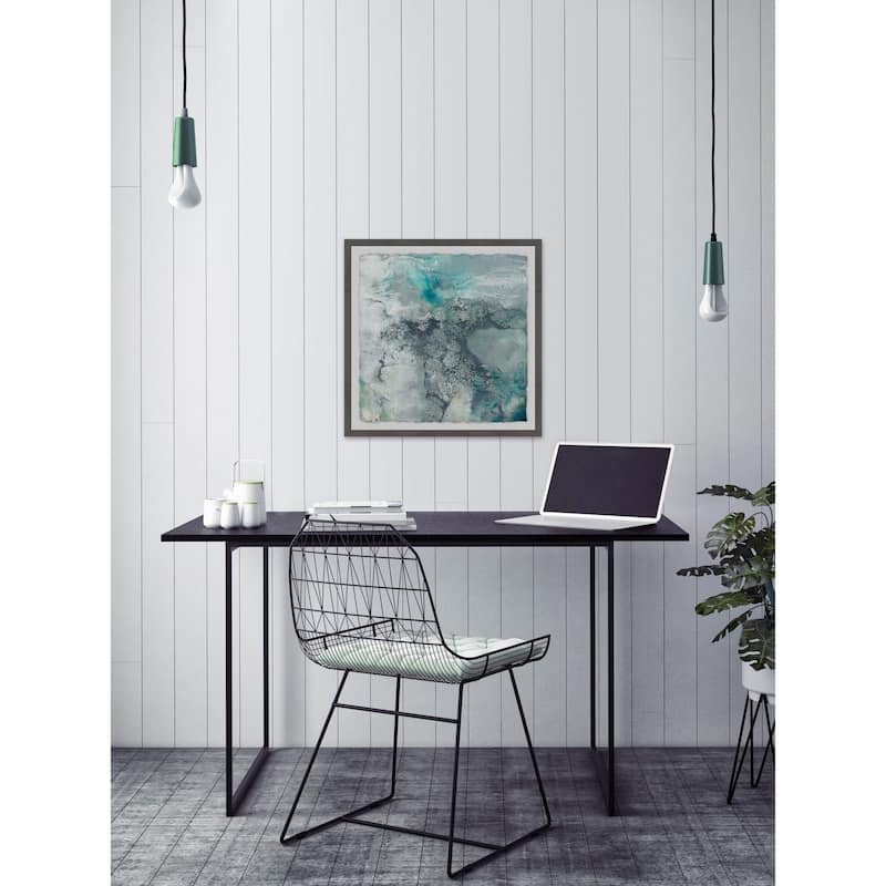 'Sea Lace I' Framed Painting Print - Multi-Color