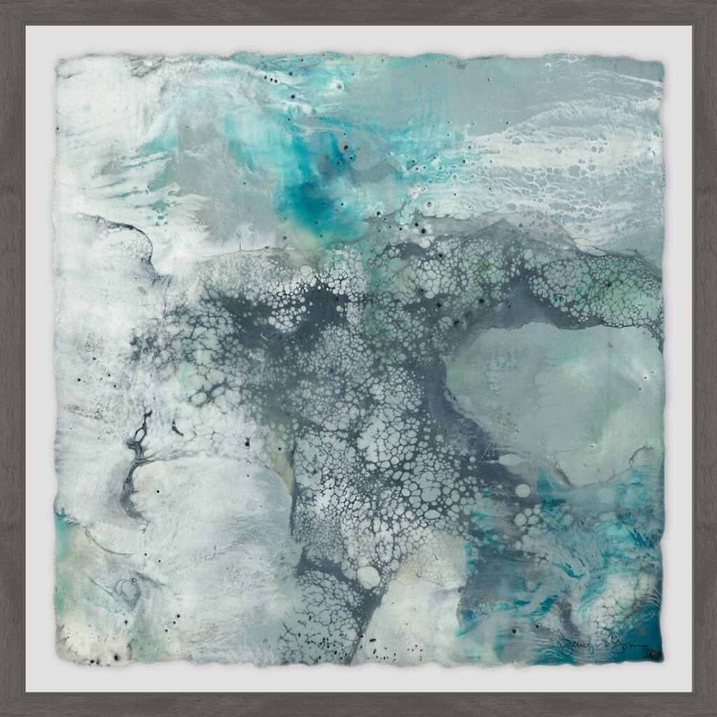 'Sea Lace I' Framed Painting Print - Multi-Color