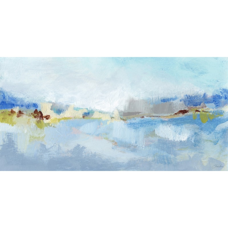 'Sea Breeze Landscape II' Painting Print on Wrapped Canvas - Multi-Color