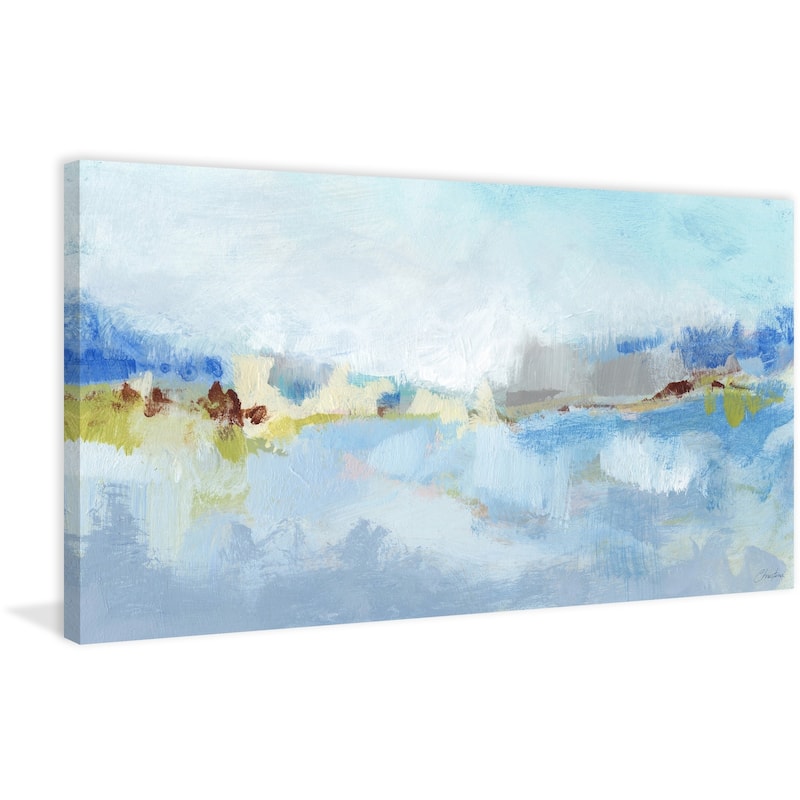 'Sea Breeze Landscape II' Painting Print on Wrapped Canvas - Multi-Color