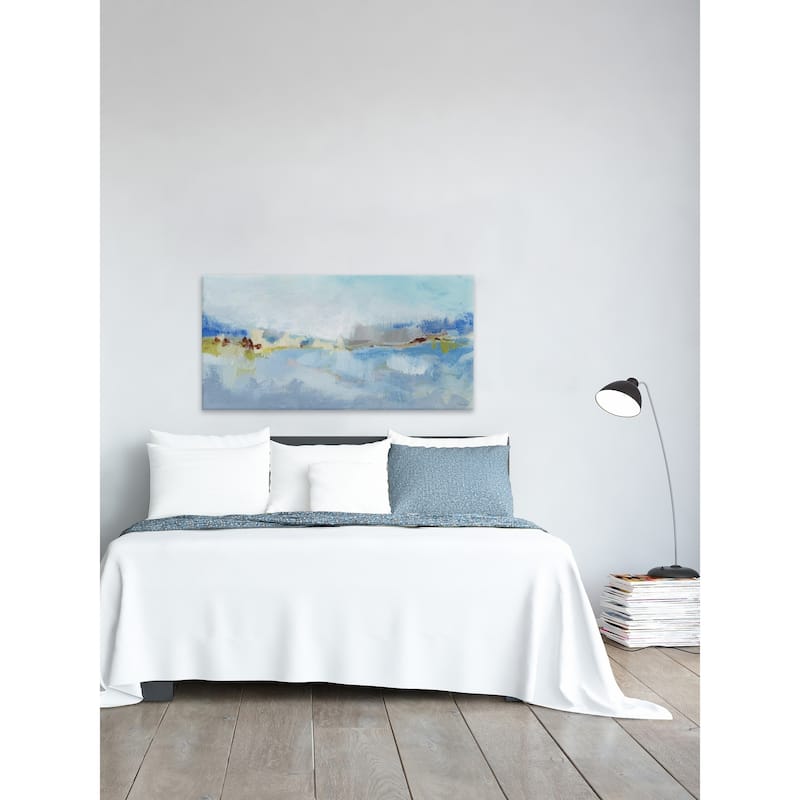 'Sea Breeze Landscape II' Painting Print on Wrapped Canvas - Multi-Color