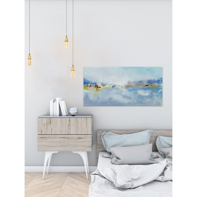 'Sea Breeze Landscape II' Painting Print on Wrapped Canvas - Multi-Color