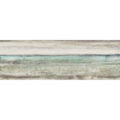 'Aqua Horizon IV' Painting Print on Wrapped Canvas - Multi-Color