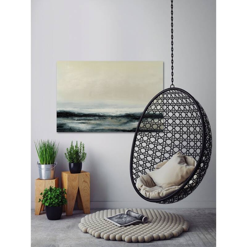 Ocean Tide II' Painting Print on Wrapped Canvas - Multi-Color