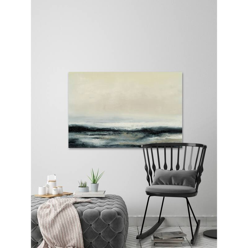 Ocean Tide II' Painting Print on Wrapped Canvas - Multi-Color