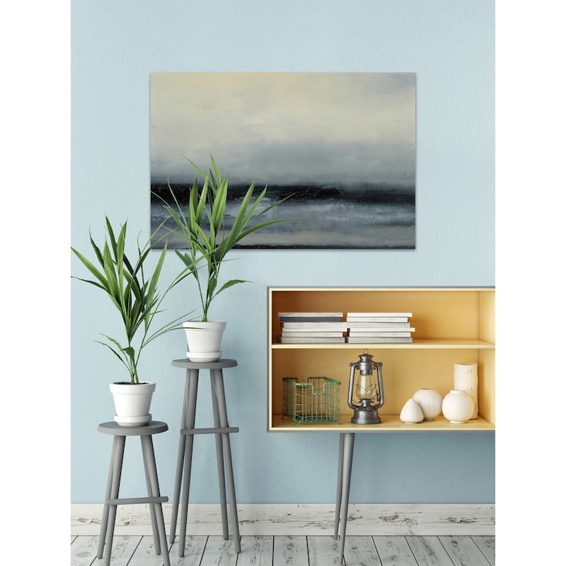 Ocean Tide III' Painting Print on Wrapped Canvas - Multi-Color