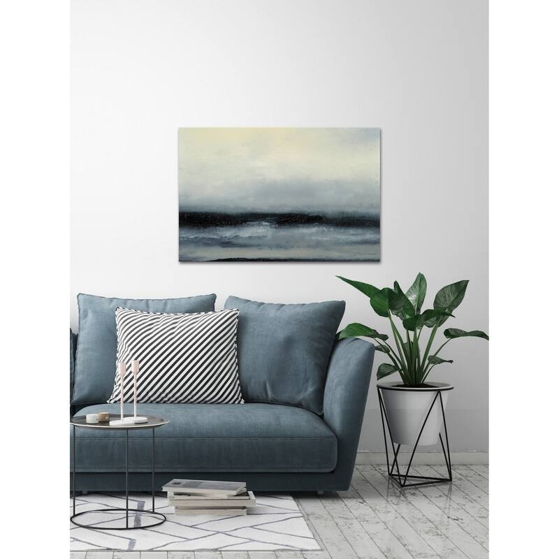 Ocean Tide III' Painting Print on Wrapped Canvas - Multi-Color