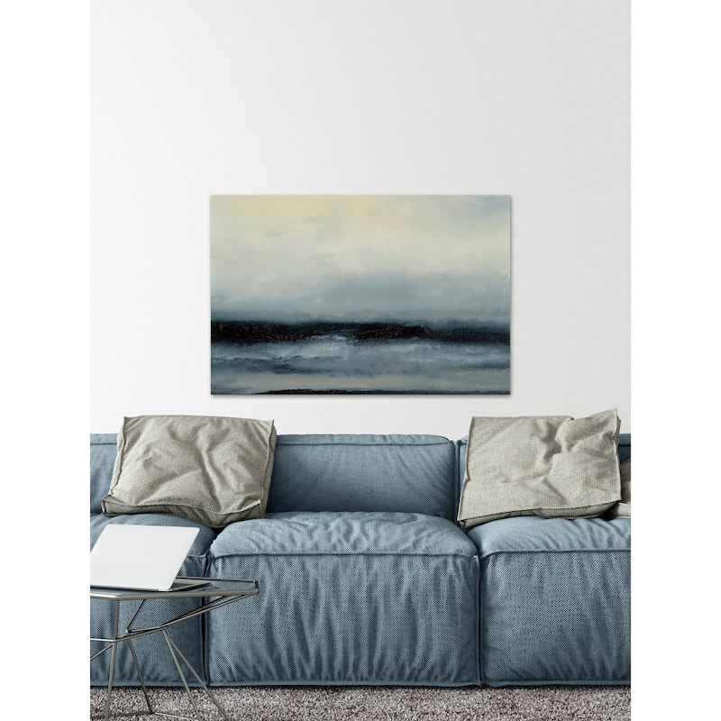 Ocean Tide III' Painting Print on Wrapped Canvas - Multi-Color
