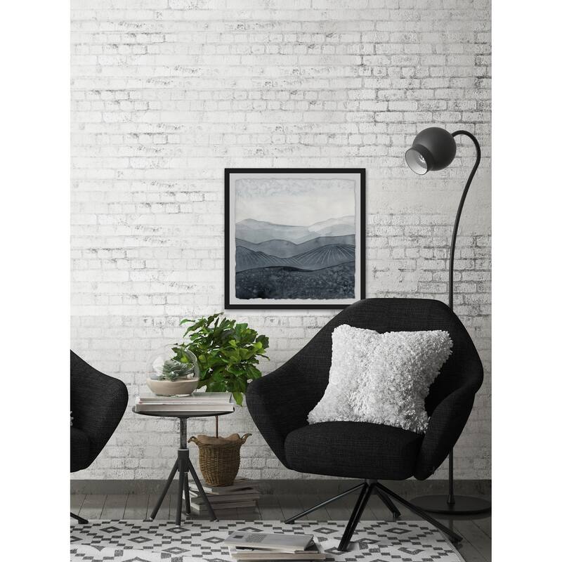Blustering Valley I' Framed Painting Print - Multi-Color