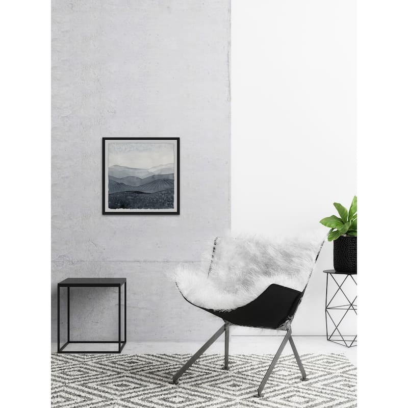Blustering Valley I' Framed Painting Print - Multi-Color