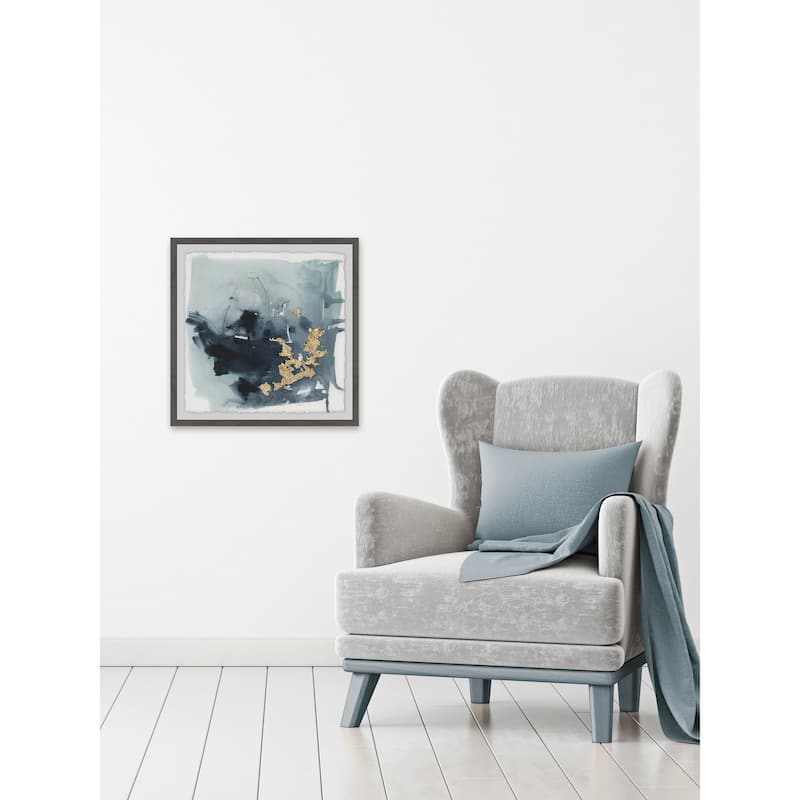 Cerulean & Gold I' Framed Painting Print - Multi-Color