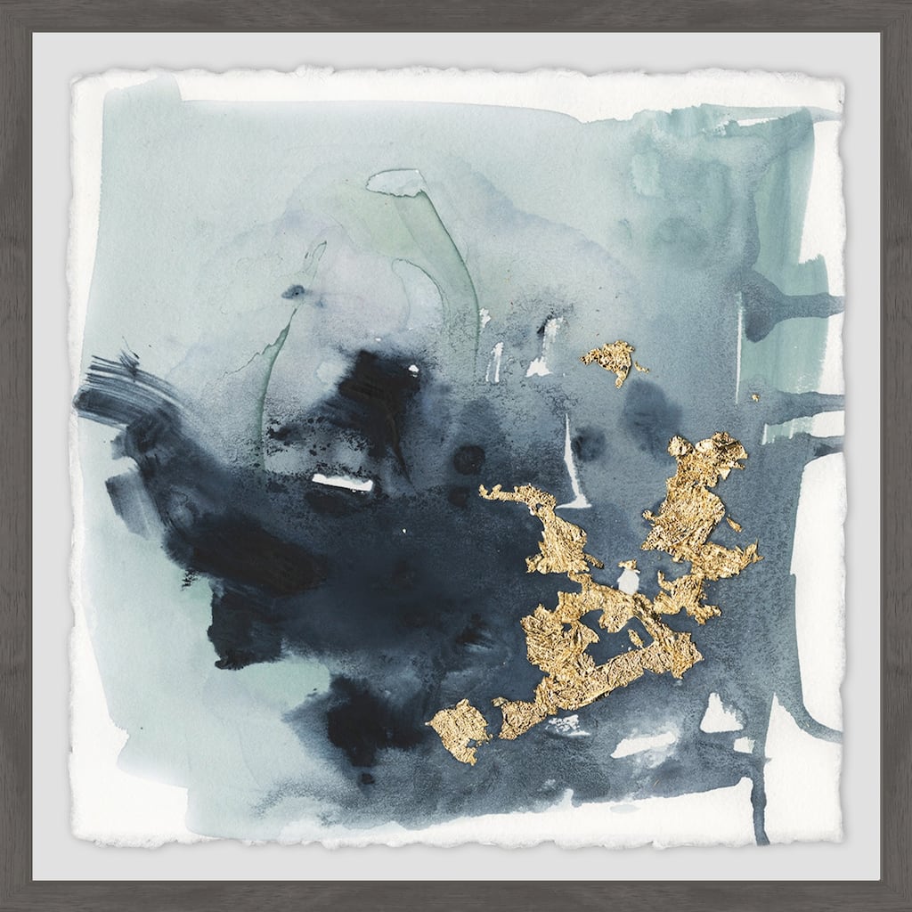 Cerulean & Gold I' Framed Painting Print - Multi-Color